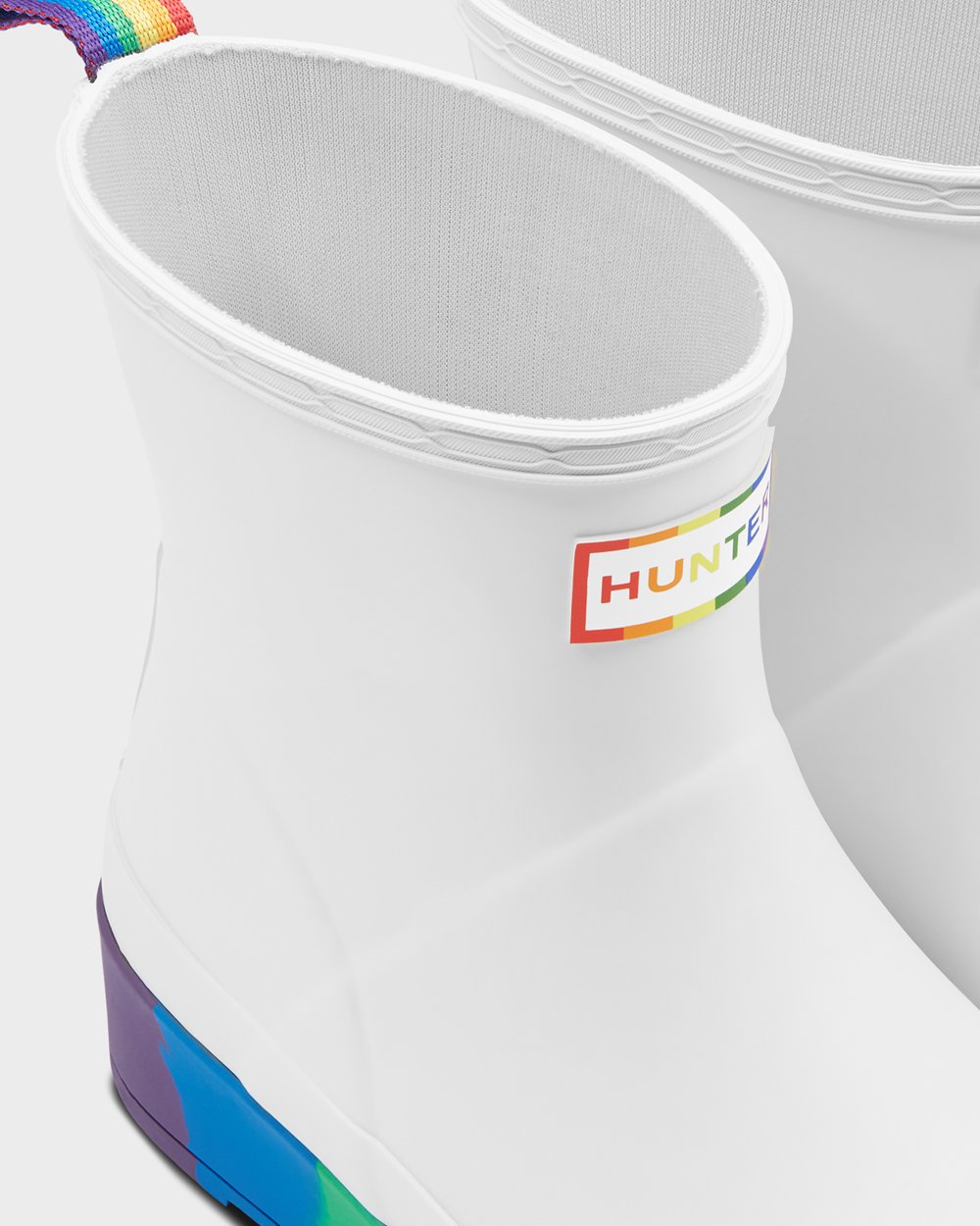 Botas Play Hunter Feminina Branco - Original Pride Flatform Rain - 27VTFLOGM